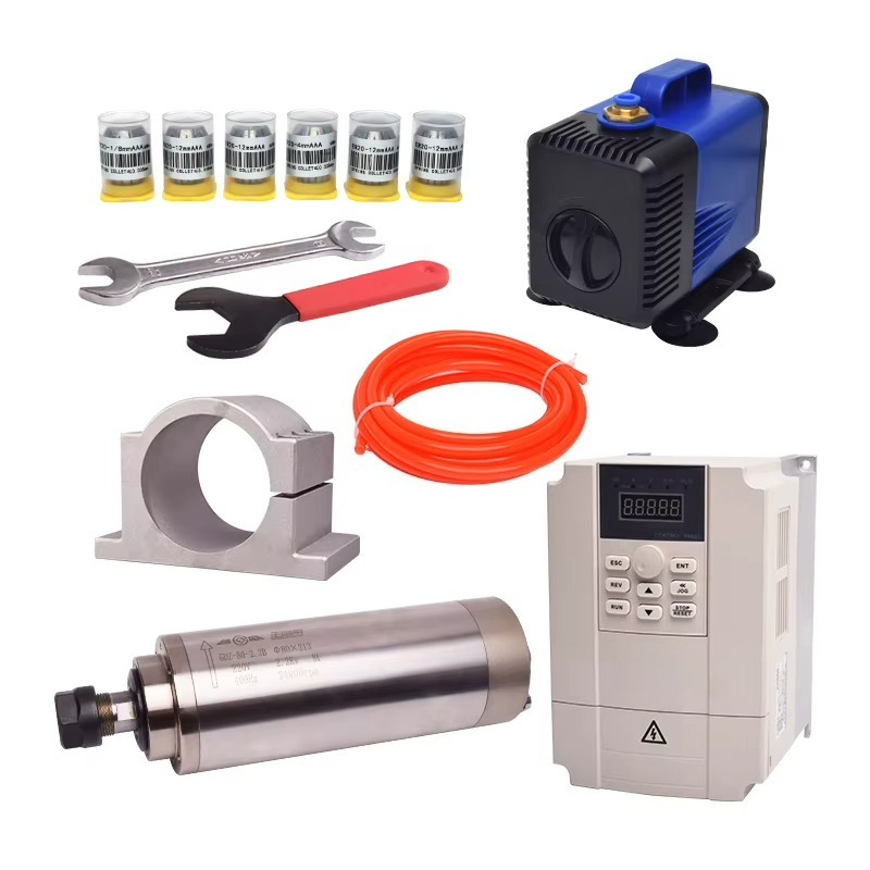 مجموعة محرك مغزلي GDZ80 بقوة 2 - مراجعة 2.2Kw Water Cooled Spindle Kit Vfd وسعره