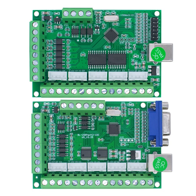 قطعة واحدة من لوحة التحكم في ا - مراجعة 5 Axis Cnc Breakout Board Interface Mach3 وسعره