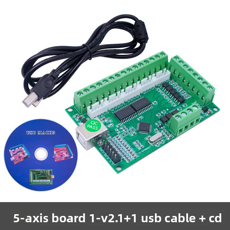 قطعة واحدة من لوحة التحكم في ا - مراجعة 5 Axis Cnc Breakout Board Interface Mach3 وسعره