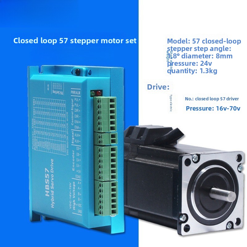 محرك ستيبر NEMA23 57 ذو حلقة م - مراجعة Nema 23 Closed Loop Stepper Motor Driver Kit وسعره