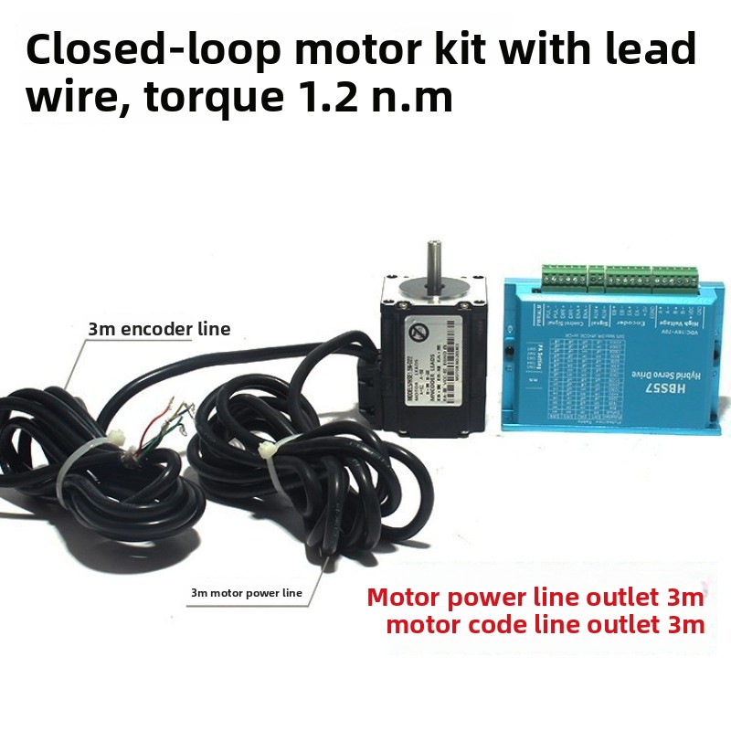 محرك ستيبر NEMA23 57 ذو حلقة م - مراجعة Nema 23 Closed Loop Stepper Motor Driver Kit وسعره